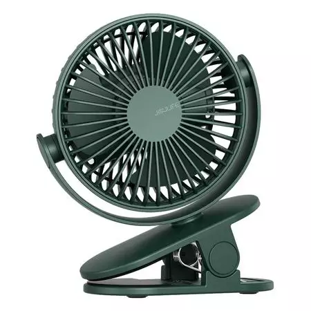 JISULIFE FA29/FA29A Clip on Desk Fan Rechargeable 4 Speed Modes